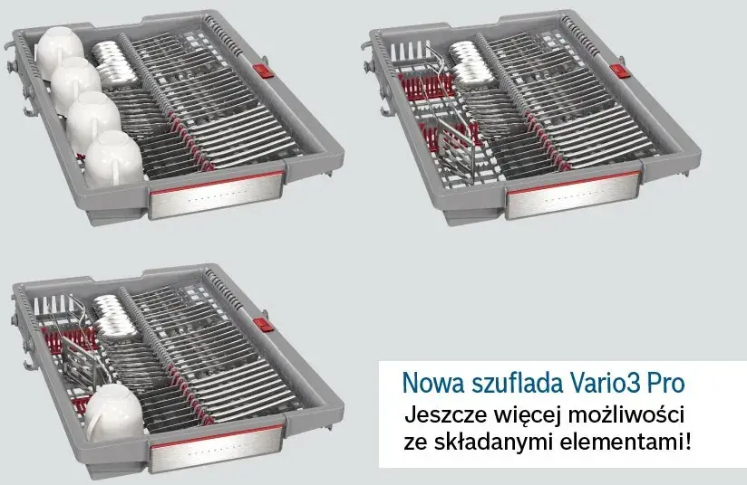 Zmywarka Bosch Serie 6 SPS6EMI17E 45cm Automatyczne otwieranie drzwi Szuflada na sztućce Zdalne sterowanie