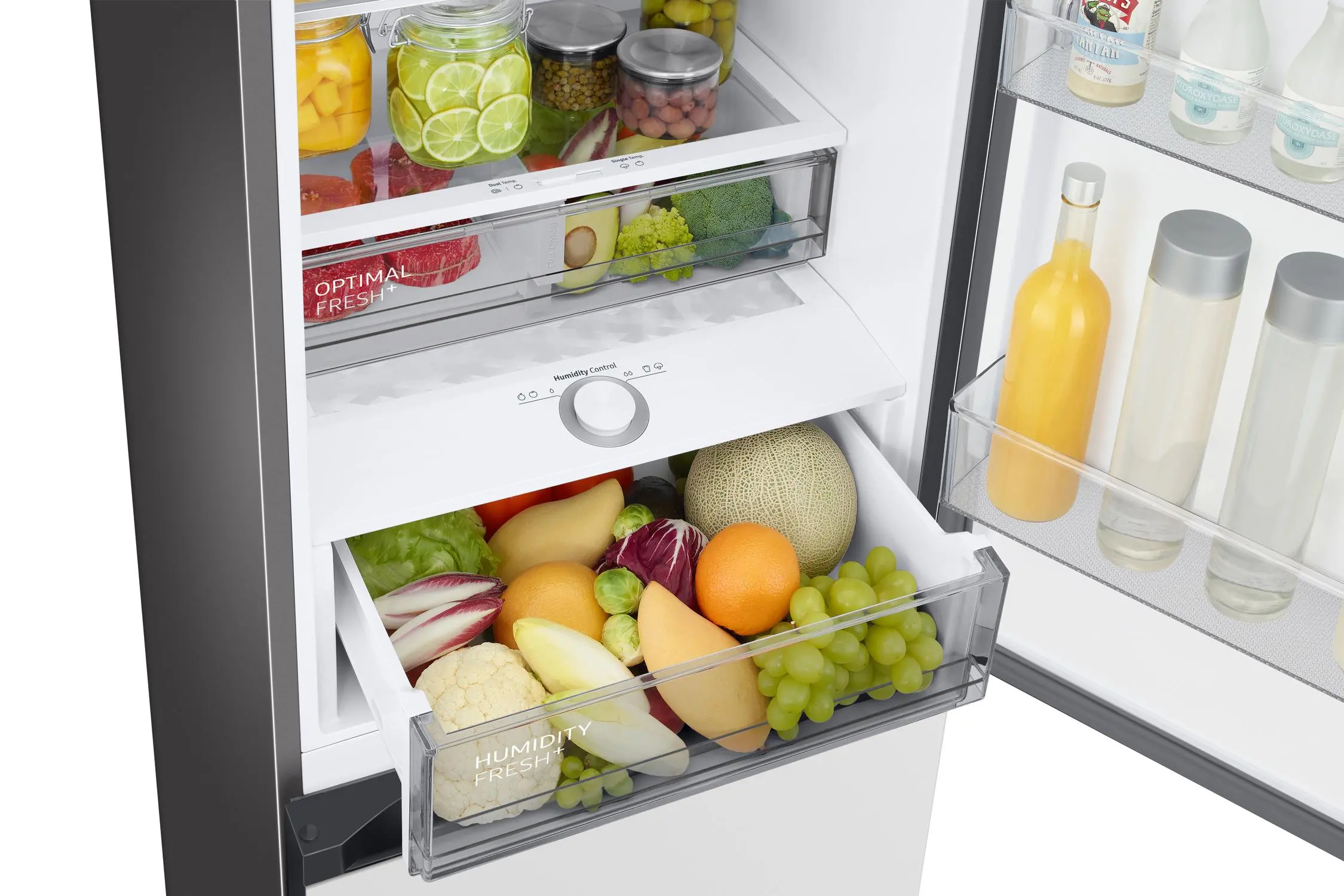 Lodówka Samsung Bespoke RB38C7B5C12 Pełny No Frost 203cm Szuflada z kontrolą wilgotności Zdalne sterowanie Biały