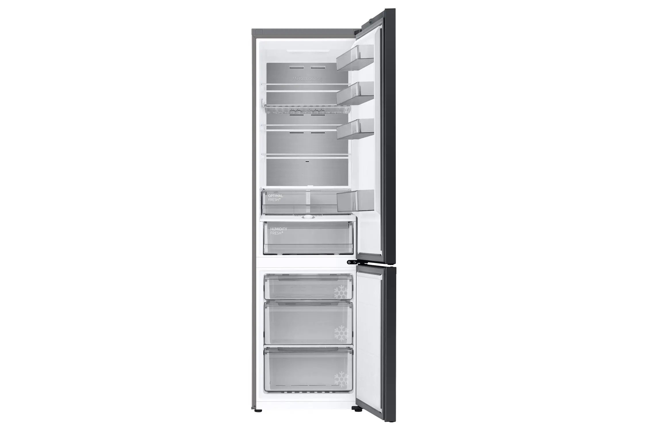 Lodówka Samsung Bespoke RB38C7B5C12 Pełny No Frost 203cm Szuflada z kontrolą wilgotności Zdalne sterowanie Biały