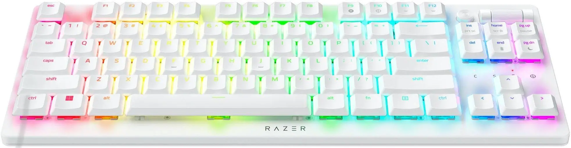 Klawiatura mechaniczna Razer DeathStalker V2 Pro Tenkeyless Linear Optical Switch Biały