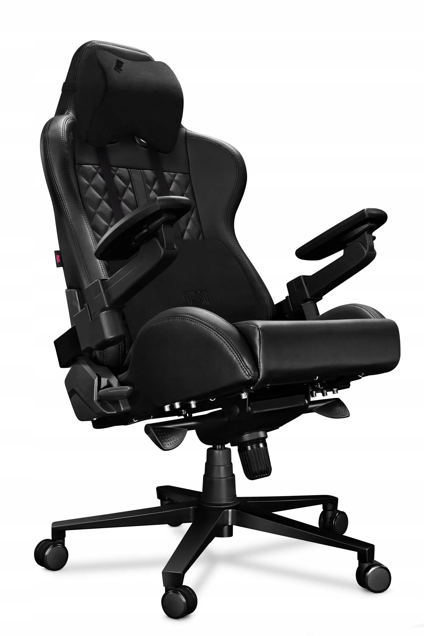 Fotel Yumisu 2050 X Skóra Biurowy do 150kg Skóra ECO Czarny