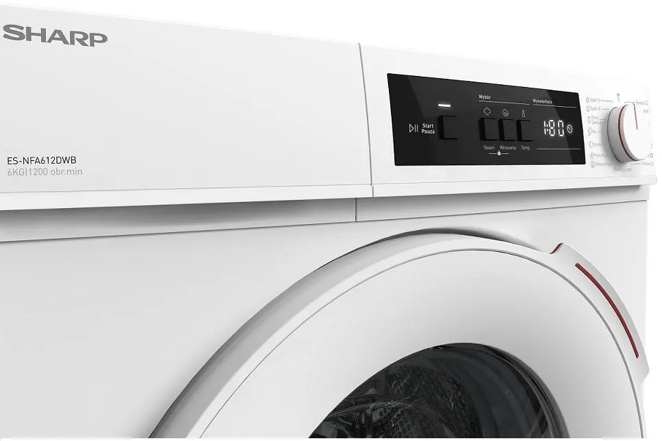 Pralka Sharp ES-NFA612DWB-PL Slim 6kg 1200obr/min