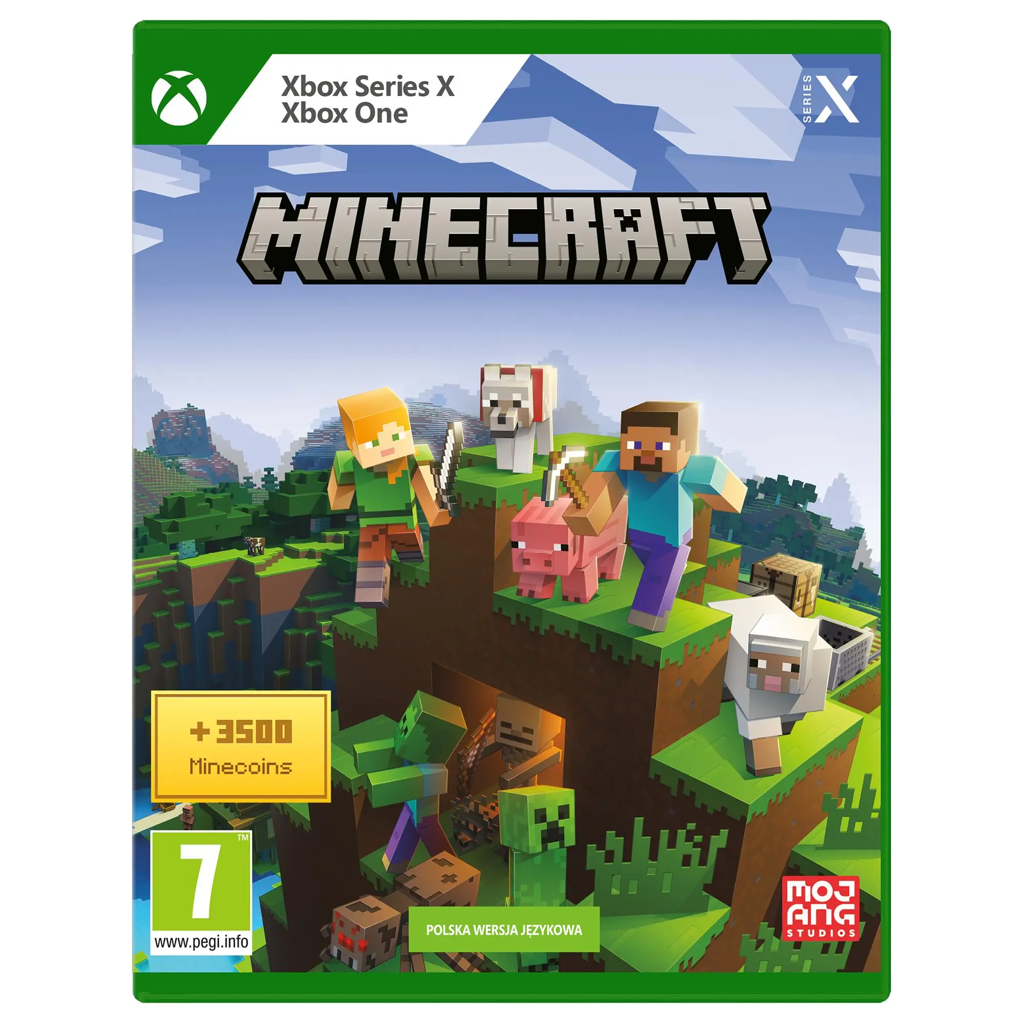 Minecraft + 3500 Minecoins Gra Na Xbox Series X / Xbox One
