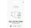 Ładowarka sieciowa Puro Mini USB-A + USB-C Power Delivery 20W Biały