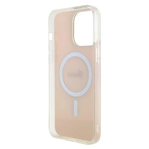 Etui Guess IML Iridescent MagSafe GUHMP15XHITSP do iPhone 15 Pro Max Różowy