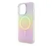 Etui Guess IML Iridescent MagSafe GUHMP15XHITSP do iPhone 15 Pro Max Różowy