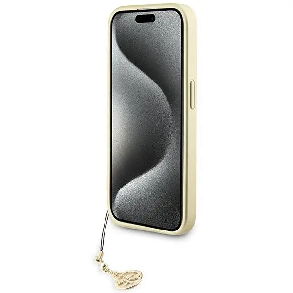 Etui Guess 4G Charms Collection GUHCP15LGF4GBR do iPhone 15 Pro Brązowy