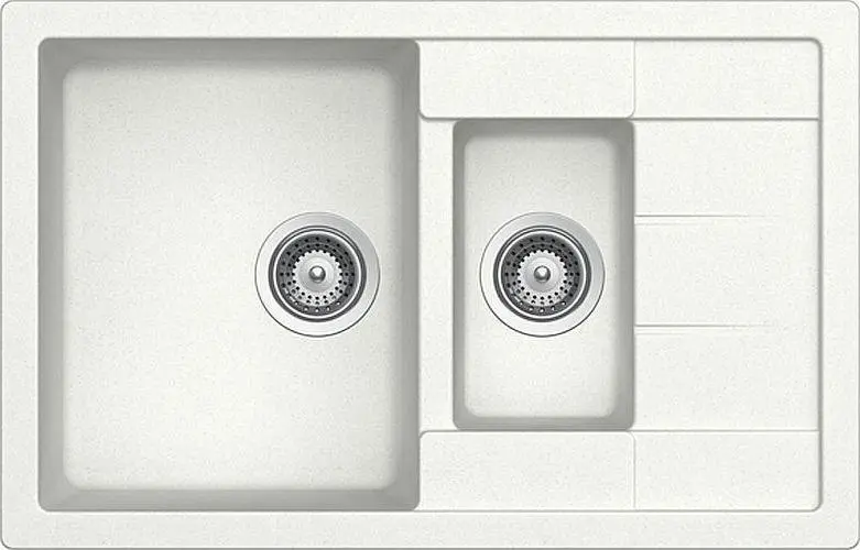 Zlewozmywak Schock Manhattan D-150 S Granitowy Biały alpejski