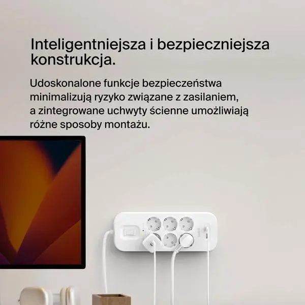 Listwa Belkin SRB002VF2M 6 gniazd 2m Biały