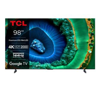 Telewizor TCL 98C955  98" QLED miniLED 4K 144Hz Google TV Dolby Vision IQ Dolby Atmos HDMI 2.1 DVB-T2
