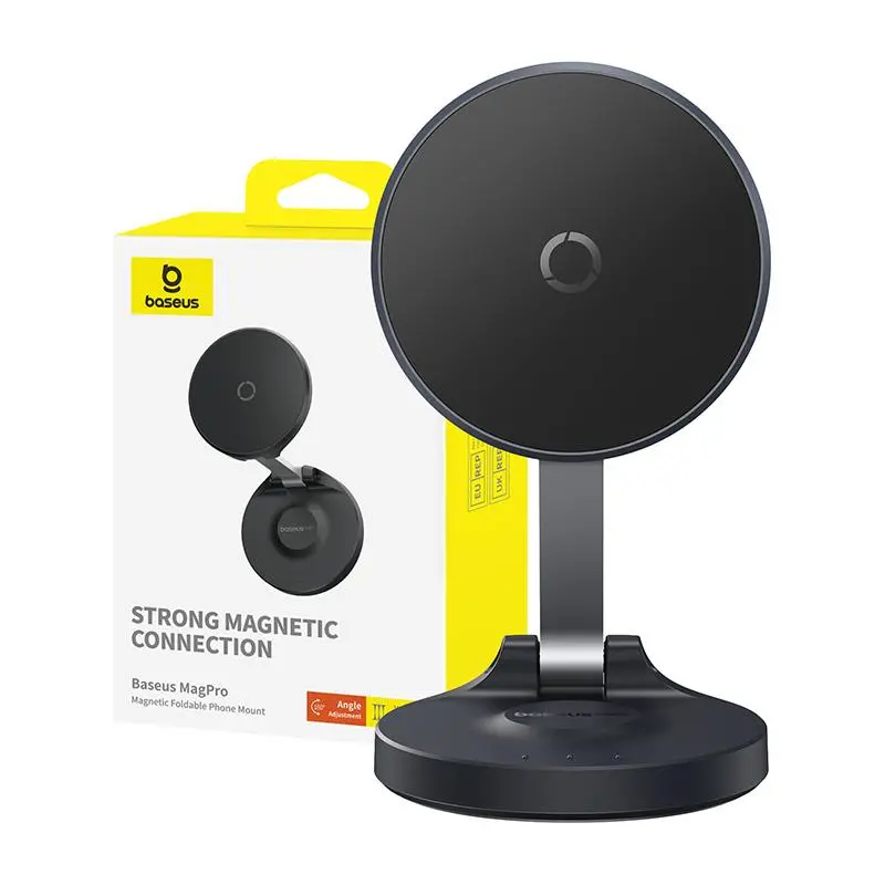 Uchwyt na telefon Baseus MagPro samoprzylepny Czarny