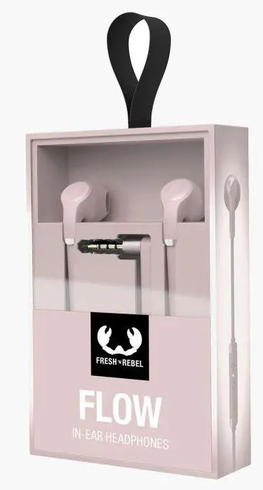 Słuchawki przewodowe Fresh 'n Rebel Flow USB-C Douszne Mikrofon Smokey Pink