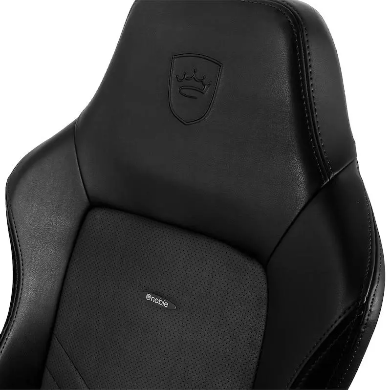 Fotel Noblechairs HERO Black Gamingowy do 150kg Skóra ECO Czarny