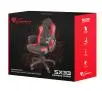 Fotel Genesis Nitro 330 Gamingowy do 120kg Skóra ECO Tkanina Czarno-czerwony