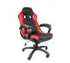 Fotel Genesis Nitro 330 Gamingowy do 120kg Skóra ECO Tkanina Czarno-czerwony