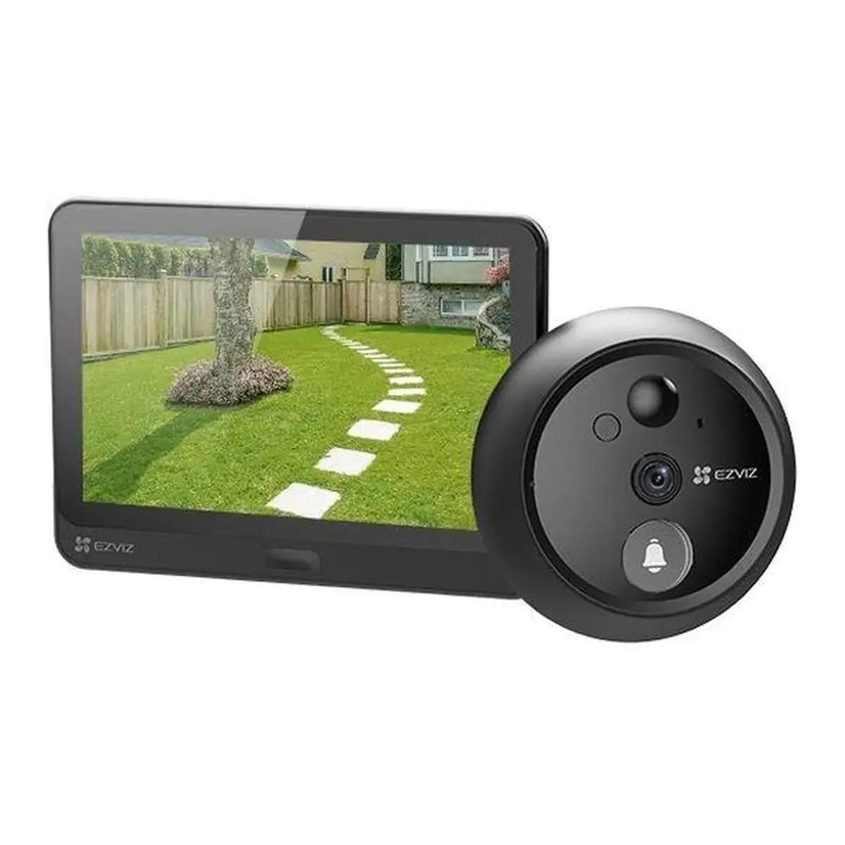 Wizjer z kamerą Ezviz HP4 4,3" 2Mpix Nagrywanie Dzwonek Czarny