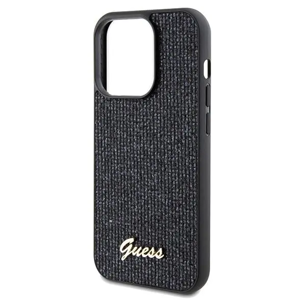 Etui Guess Disco Metal Script GUHCP14LPMSDGSK do iPhone 14 Pro Czarny