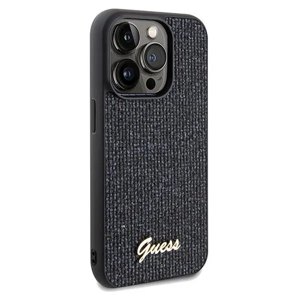 Etui Guess Disco Metal Script GUHCP14LPMSDGSK do iPhone 14 Pro Czarny