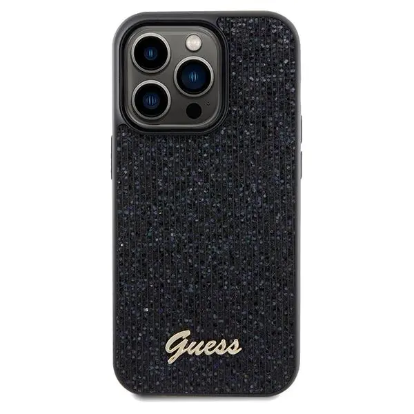 Etui Guess Disco Metal Script GUHCP14LPMSDGSK do iPhone 14 Pro Czarny