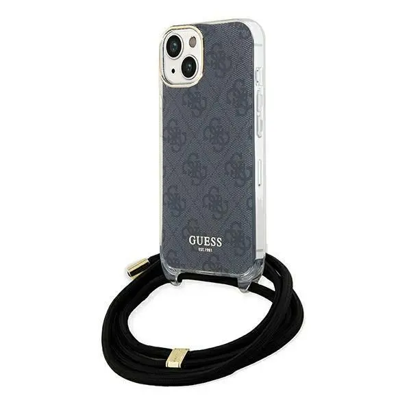 Etui Guess Crossbody Cord 4G Print GUHCP15SHC4SEK do iPhone 15/14/13 Czarny