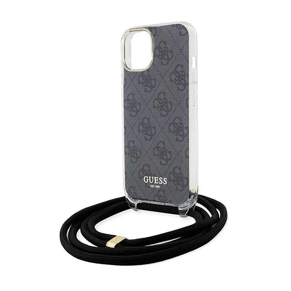 Etui Guess Crossbody Cord 4G Print GUHCP15SHC4SEK do iPhone 15/14/13 Czarny