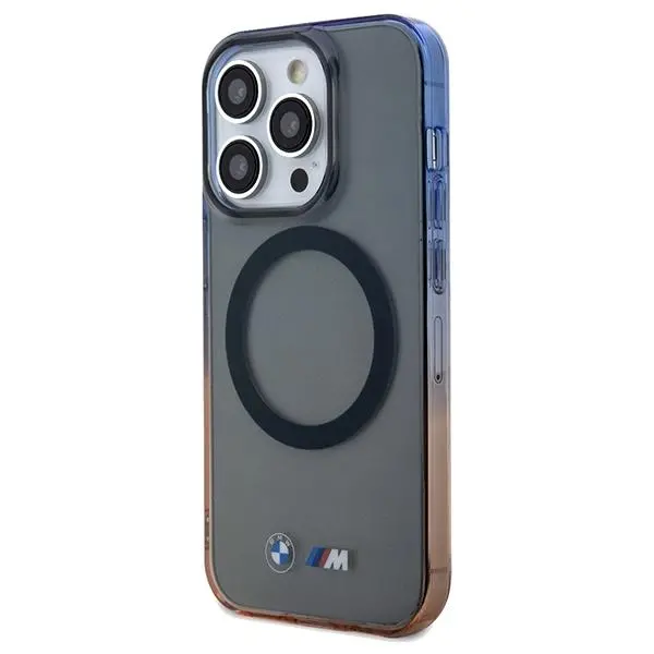 Etui BMW Gradient Bumper MagSafe BMHMP15XHTGE do iPhone 15 Pro Max Szary