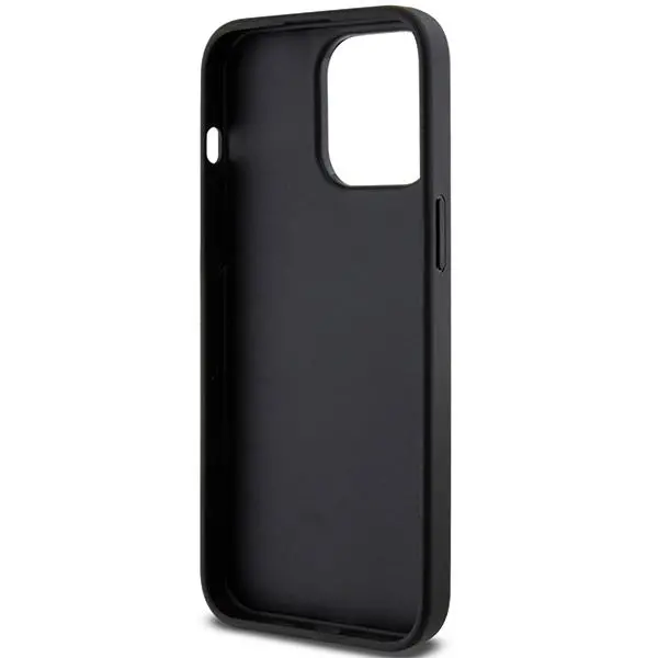 Etui Karl Lagerfeld Gripstand Saffiano Choupette Pins KLHCP13XGSACHPK do iPhone 13 Pro Max Czarny
