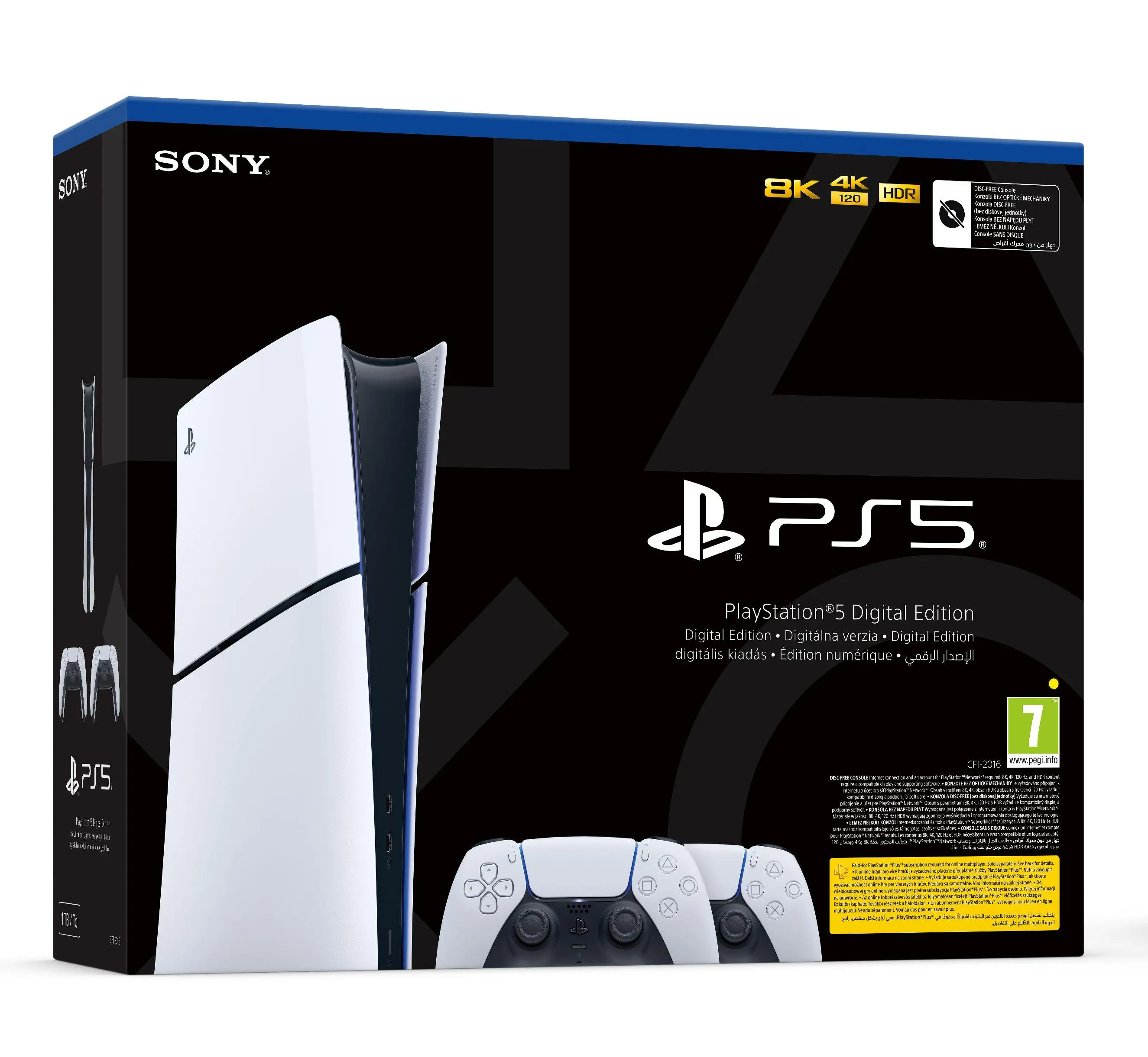 Konsola Sony PlayStation 5 Digital Slim D Chassis (PS5) 1TB + Dodatkowy Pad Biały