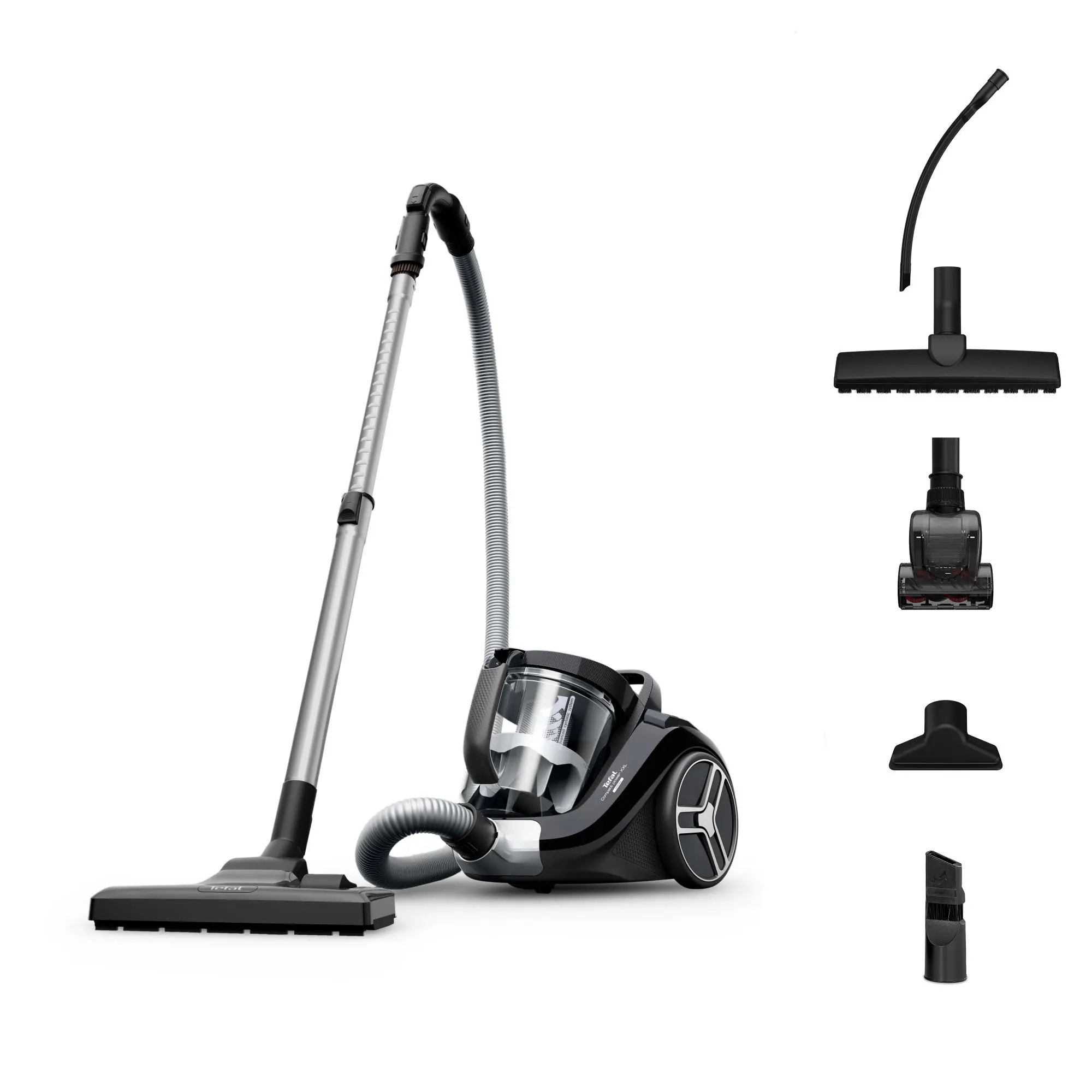 Odkurzacz Tefal Compact Power XXL Total Clean TW4B75 900W Mini turboszczotka Szczotka do parkietów