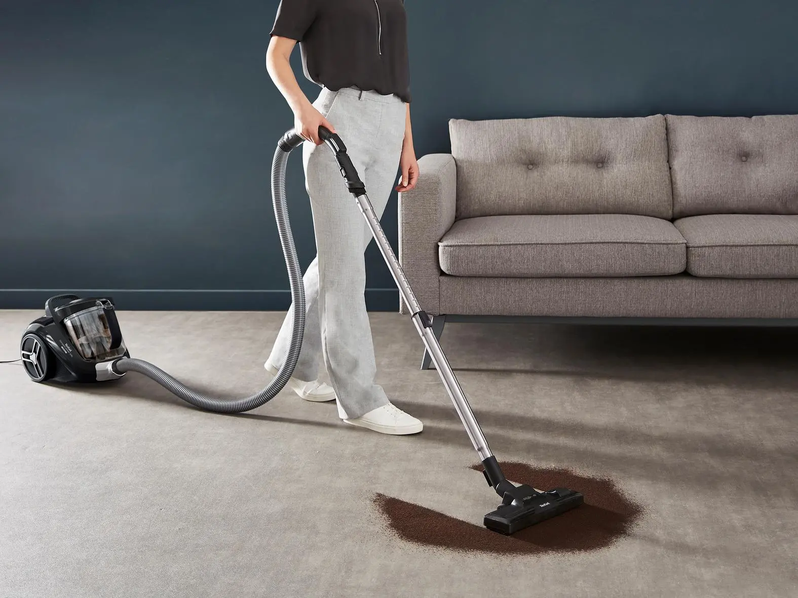 Odkurzacz Tefal Compact Power XXL Total Clean TW4B75 900W Mini turboszczotka Szczotka do parkietów