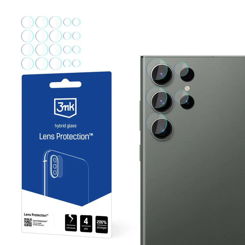 Szkło hybrydowe 3mk Lens Protection do Samsung Galaxy S24 Ultra