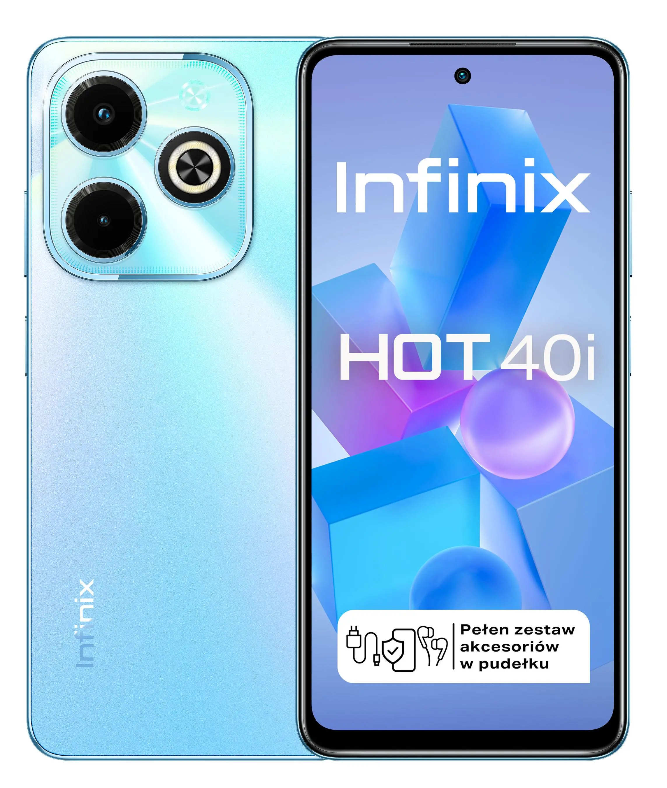 Smartfon Infinix Hot 40i 4/128GB 6,56" 90Hz 50Mpix Niebieski