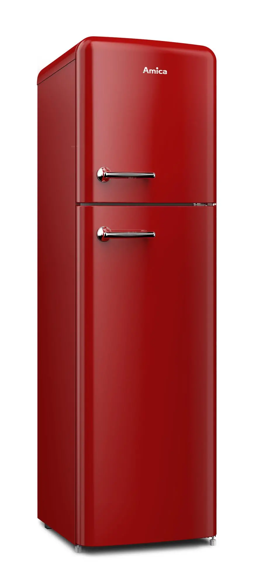 Lodówka Amica Retro FD280.3FR(E) Pełny No Frost 176,5cm Czerwony