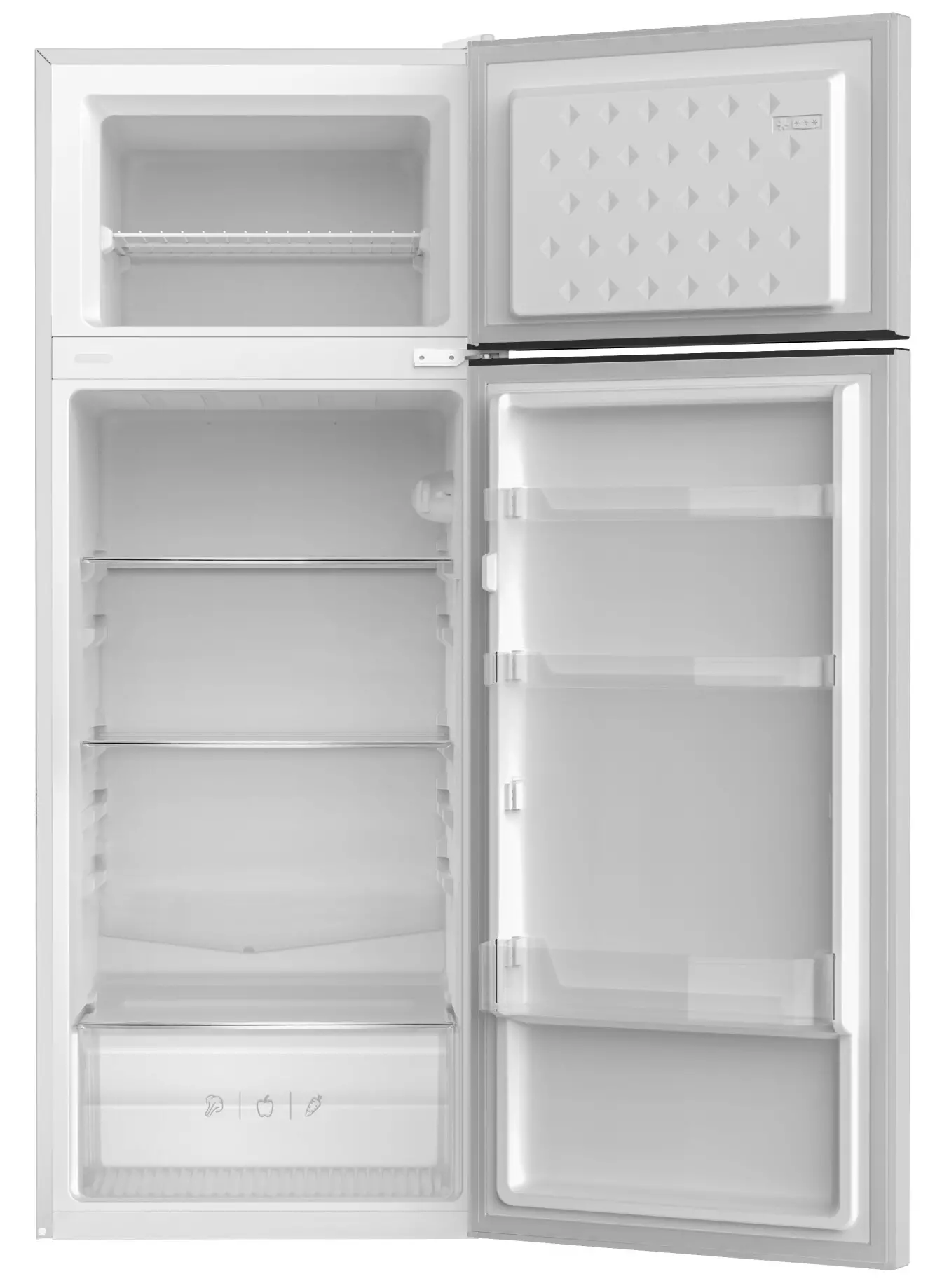 Lodówka Amica FD2485.4(E) 144cm Biały
