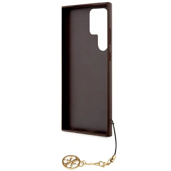 Etui Guess 4G Charms Collection GUHCS24LGF4GBR do Samsung Galaxy S24 Ultra Brązowy