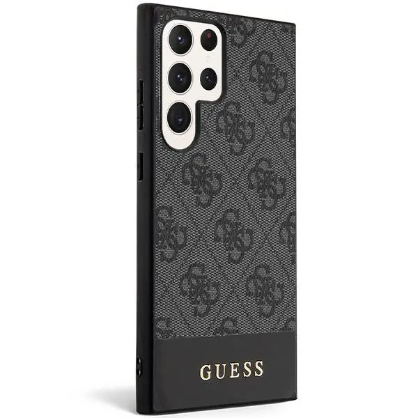 Etui Guess 4G Stripe Collection GUHCS24LG4GLGR do Samsung Galaxy S24 Ultra Czarny