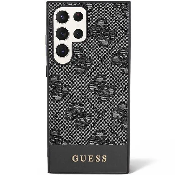Etui Guess 4G Stripe Collection GUHCS24LG4GLGR do Samsung Galaxy S24 Ultra Czarny