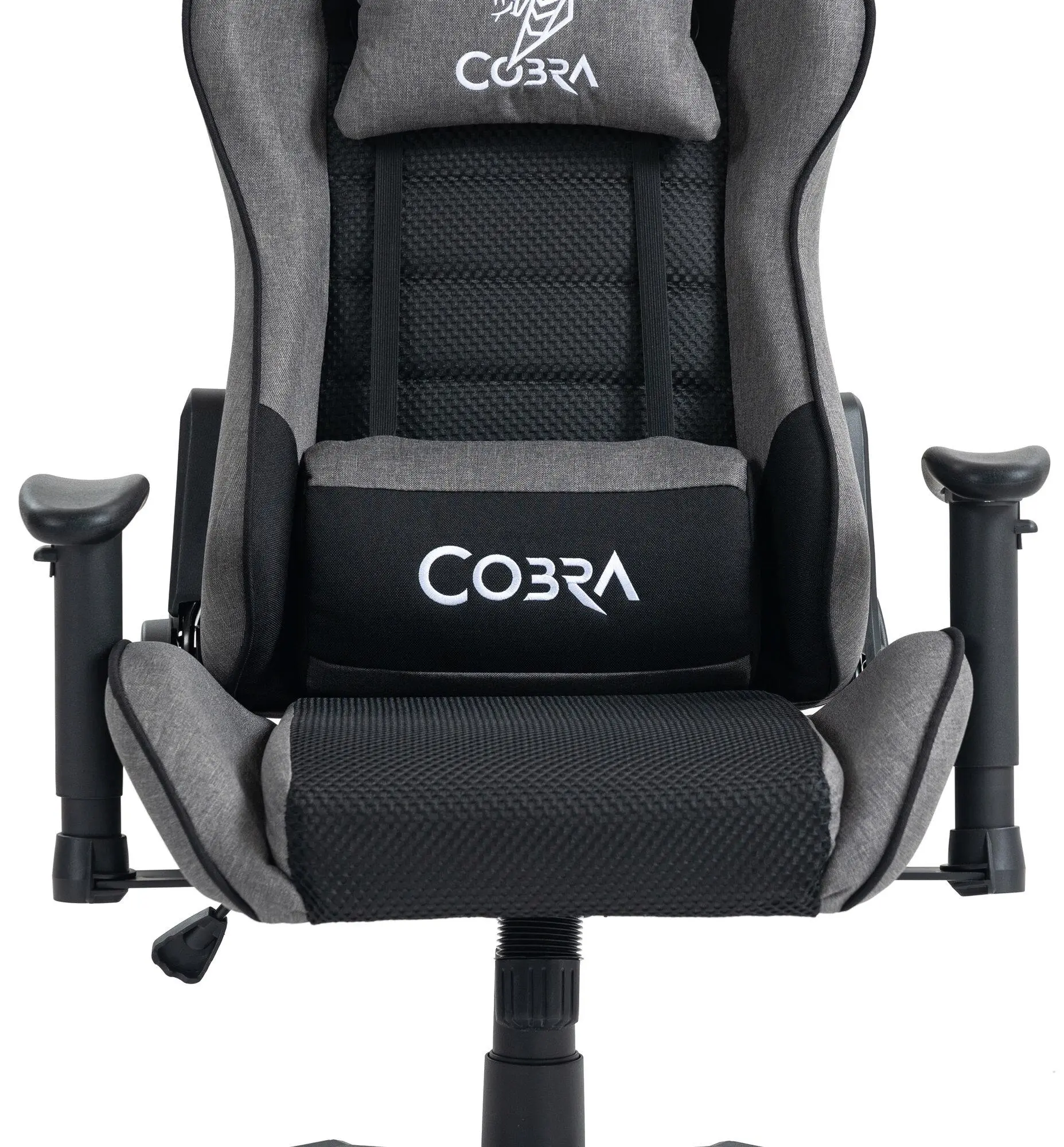 Fotel Cobra Rebel CR205 Gamingowy do 130kg Skóra ECO Szaro-czarny