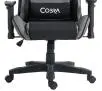 Fotel Cobra Rebel CR205 Gamingowy do 130kg Skóra ECO Szaro-czarny