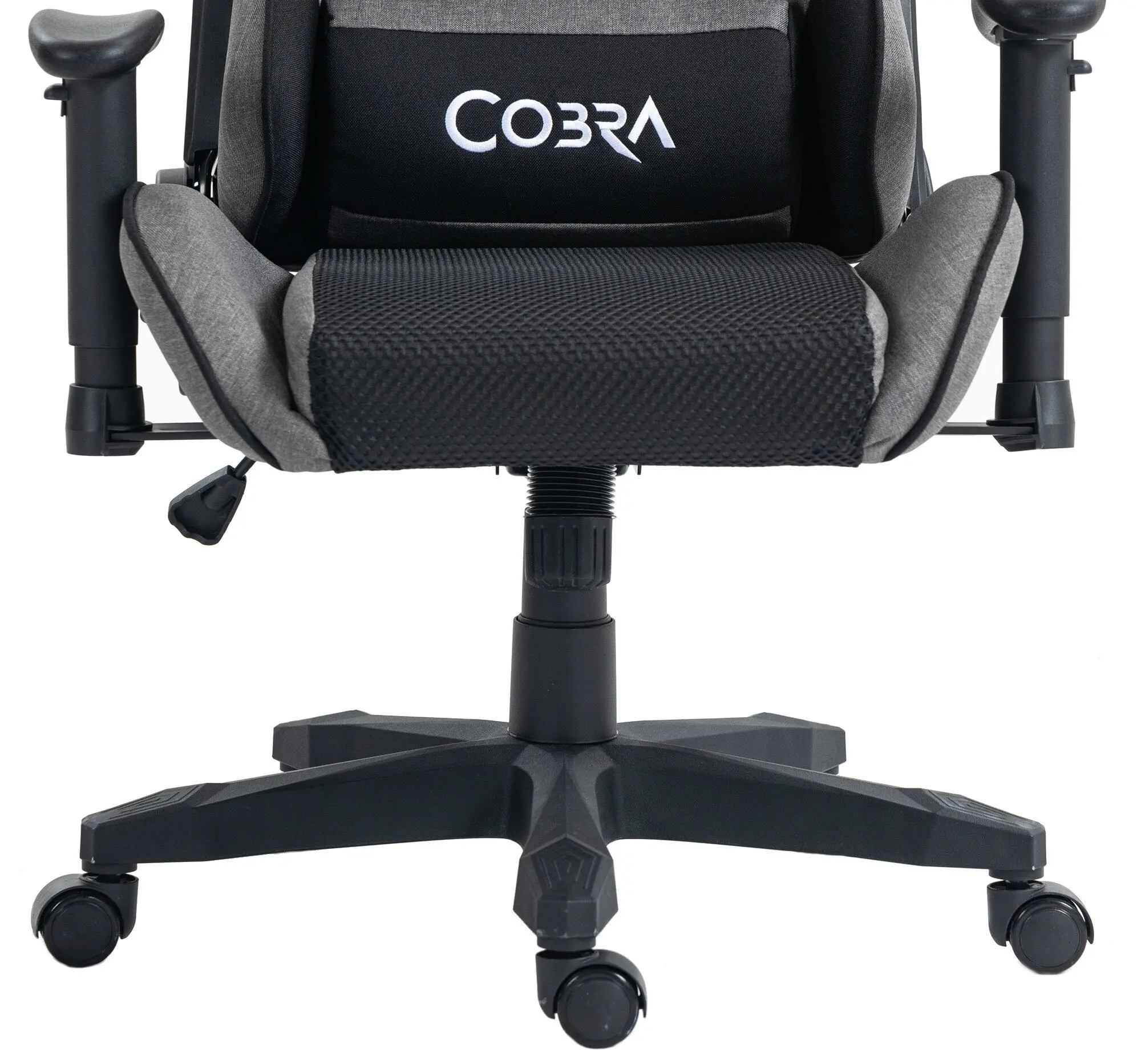 Fotel Cobra Rebel CR205 Gamingowy do 130kg Skóra ECO Szaro-czarny