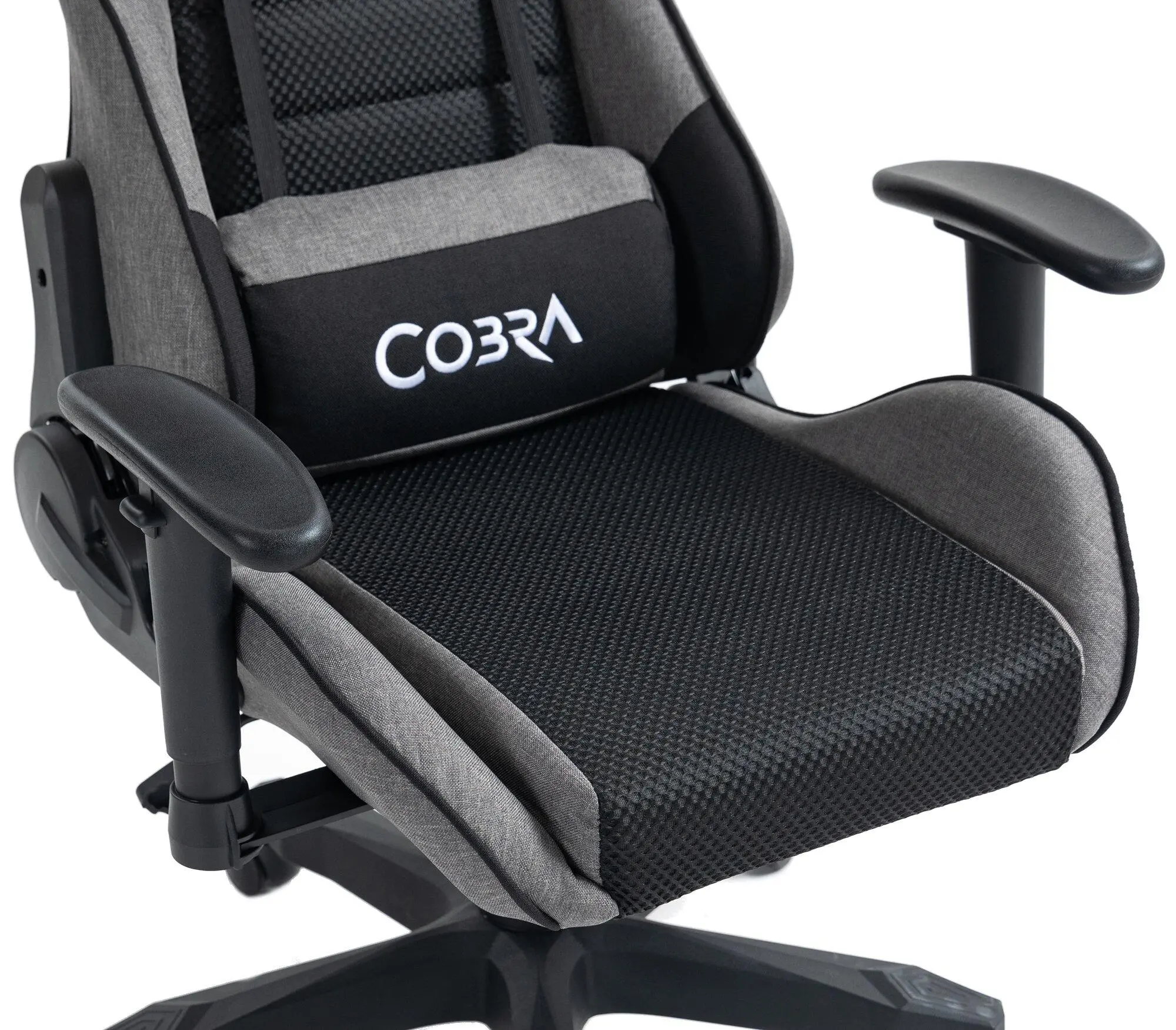 Fotel Cobra Rebel CR205 Gamingowy do 130kg Skóra ECO Szaro-czarny