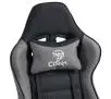 Fotel Cobra Rebel CR205 Gamingowy do 130kg Skóra ECO Szaro-czarny