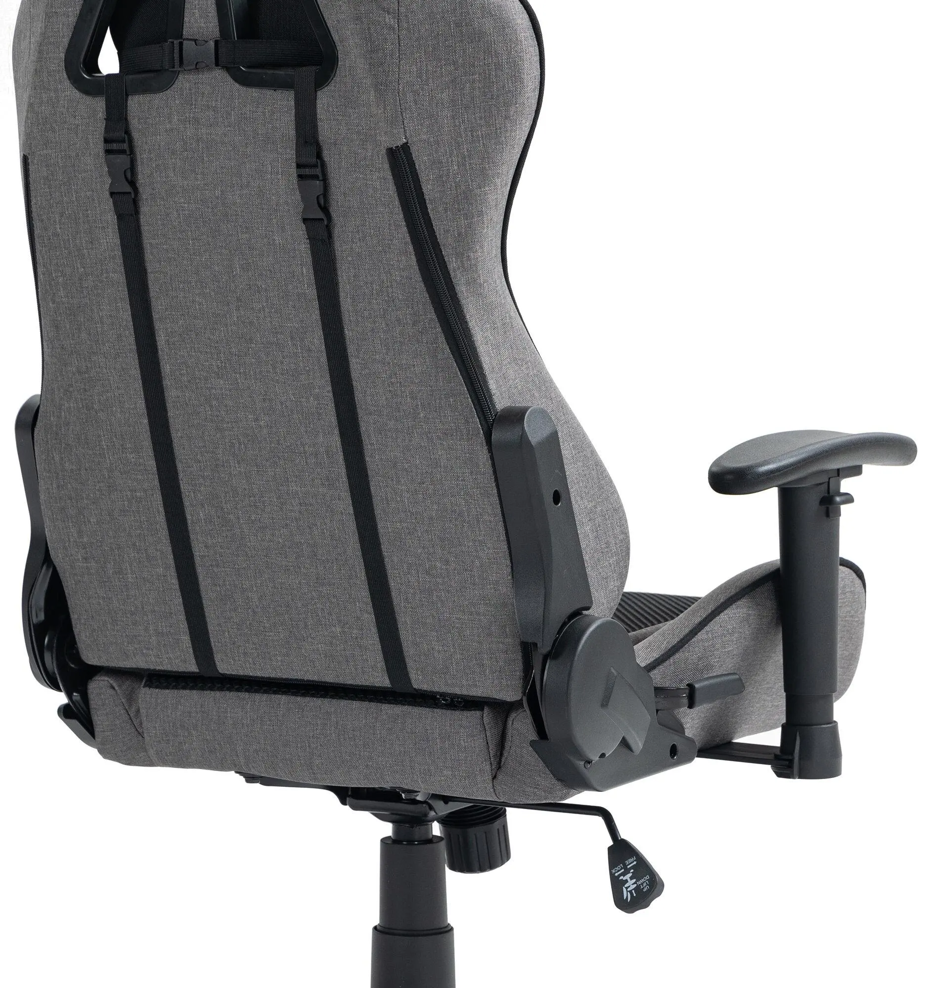 Fotel Cobra Rebel CR205 Gamingowy do 130kg Skóra ECO Szaro-czarny