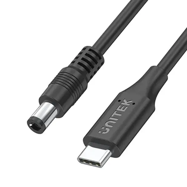 Kabel zasilający Unitek C14119BK do laptopa Acer 65W USB-C - DC 5,5 mm 1,8m Czarny