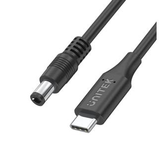 Kabel zasilający Unitek C14119BK do laptopa Acer 65W USB-C - DC 5,5 mm 1,8m Czarny
