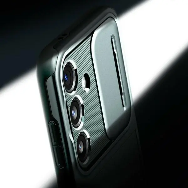 Etui Spigen Optik Armor ACS07364 do Galaxy S24 Zielony