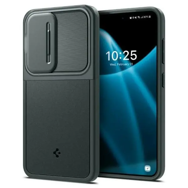 Etui Spigen Optik Armor ACS07364 do Galaxy S24 Zielony