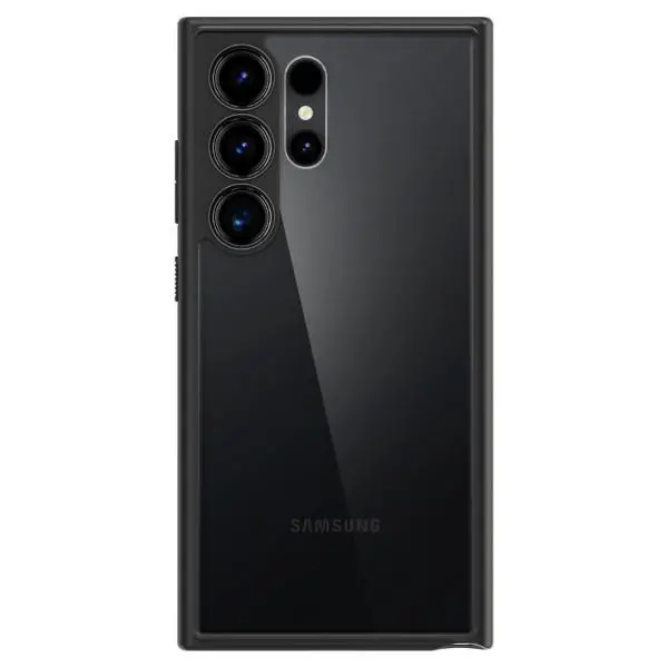 Etui Spigen Ultra Hybrid ACS07295 do Galaxy S24 Ultra Przezroczysty-Czarny