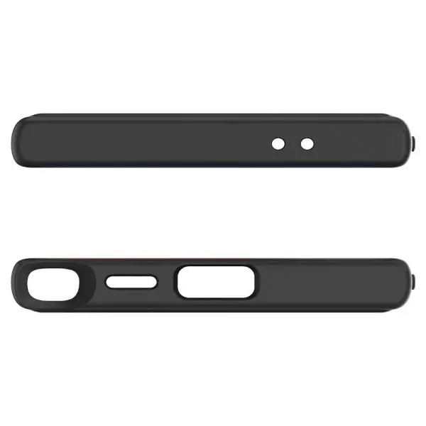 Etui Spigen Ultra Hybrid ACS07295 do Galaxy S24 Ultra Przezroczysty-Czarny