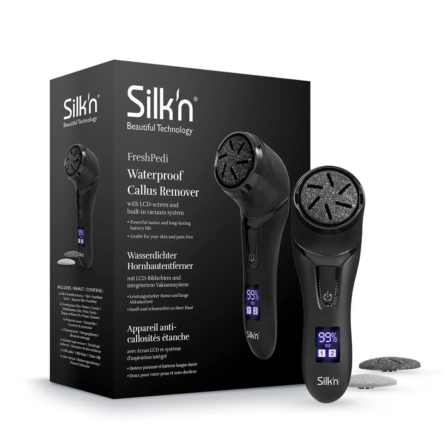 Pilnik do stóp Silk'n FreshPedi Czarny